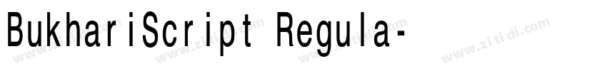 BukhariScript Regula字体转换